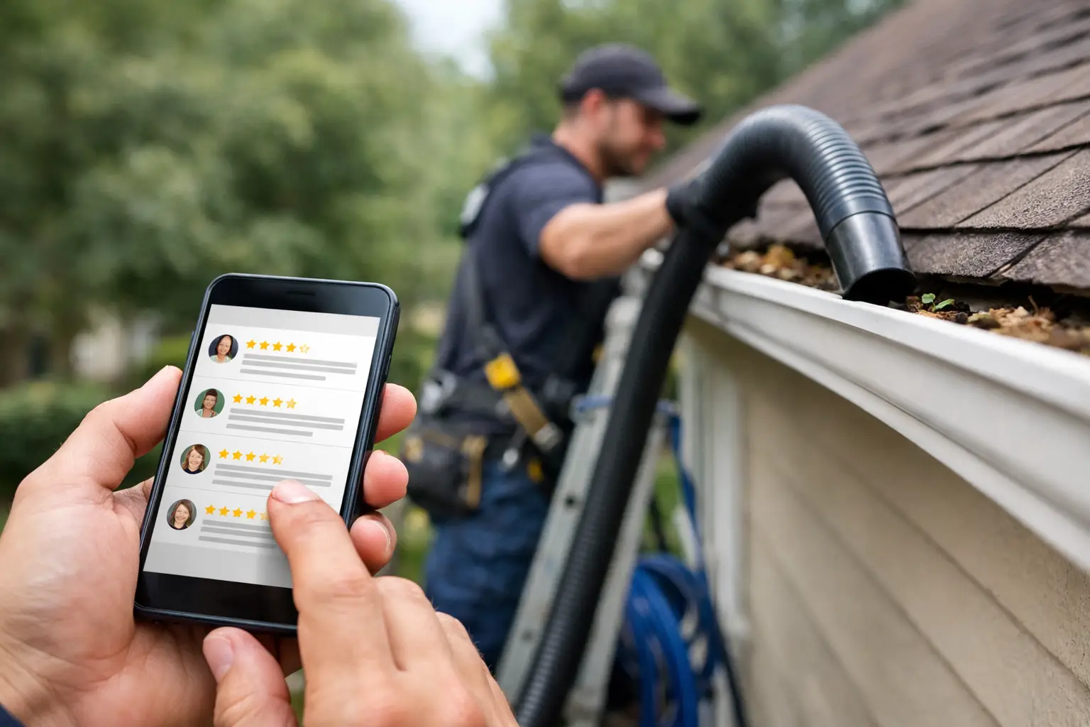 How to Read Local Exterior Cleaning Reviews